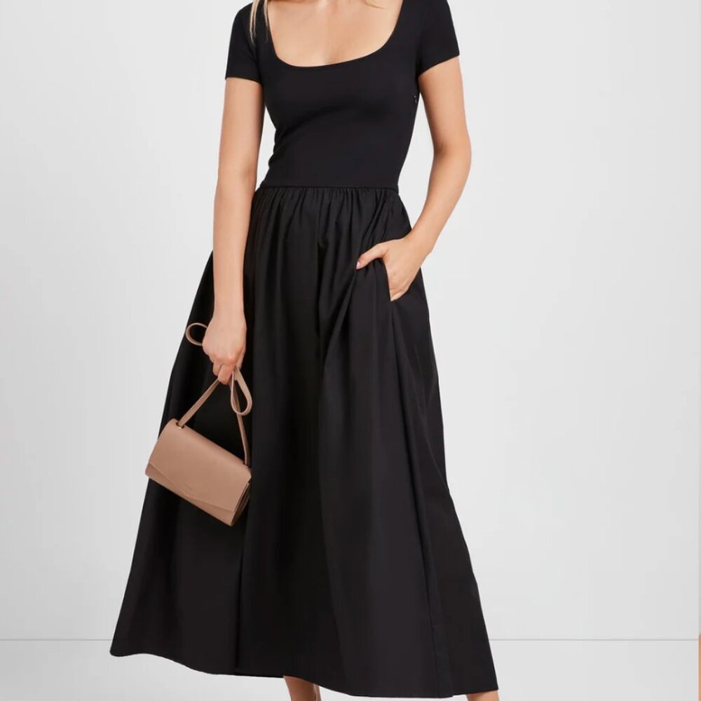 Marcella NYC Sierra A-line poplin cotton dress